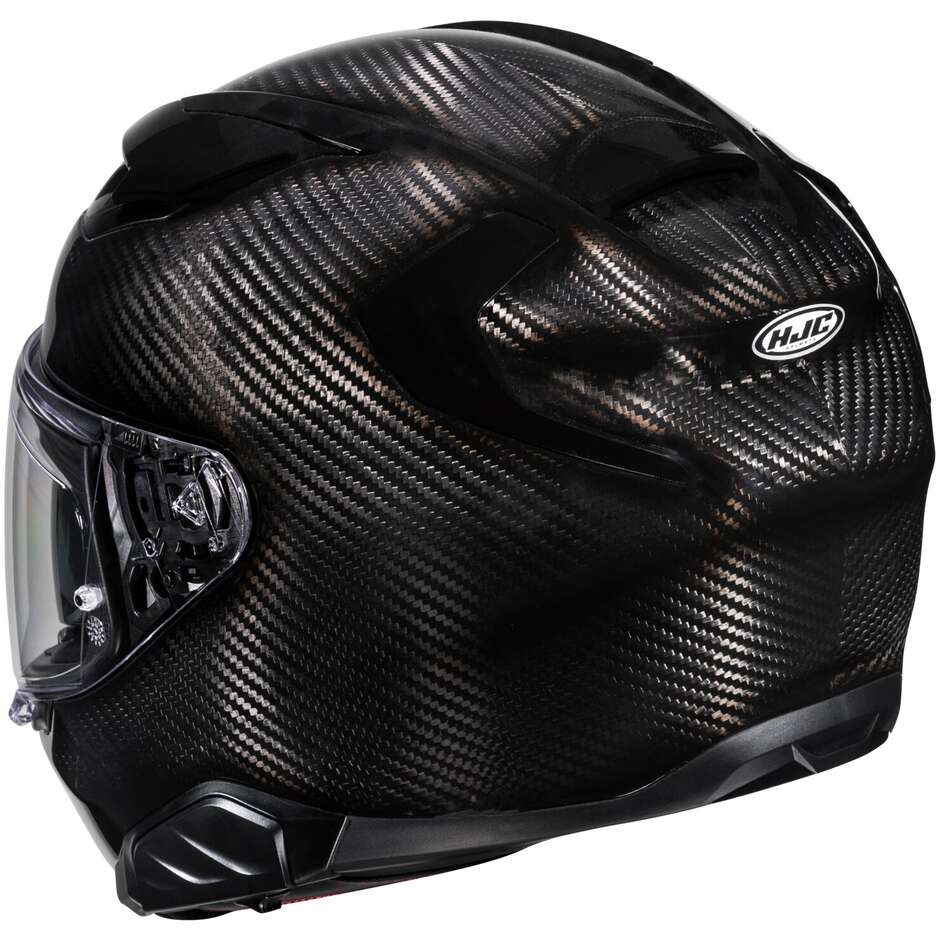 Hjc F71 CARBON Solid Black Motorcycle Helmet