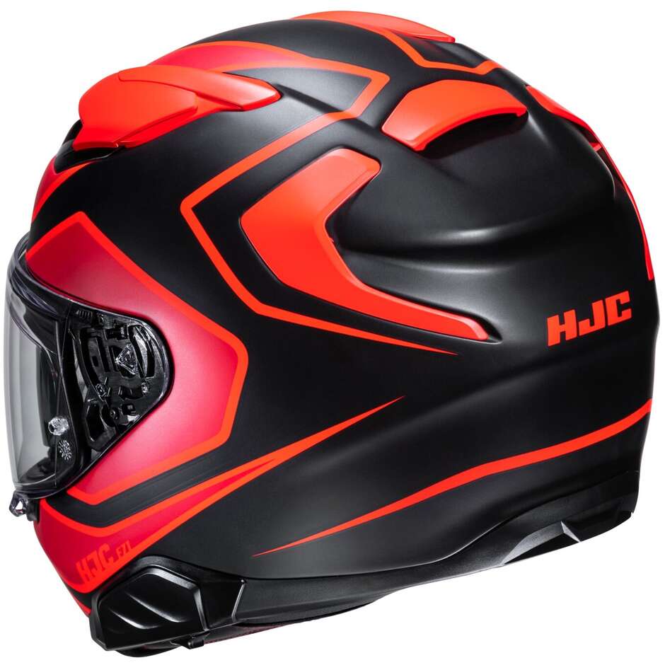 Hjc F71 IDLE MC1SF Full Face Motorcycle Helmet Matt Black Red