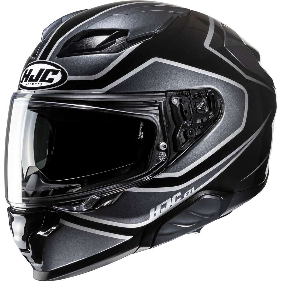 Hjc F71 IDLE MC5 Full Face Motorcycle Helmet Gray Black