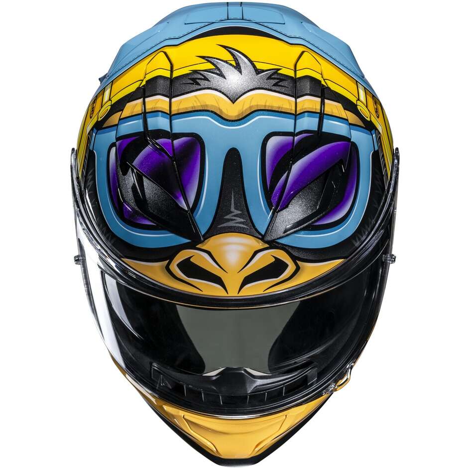 Hjc F71 MONKEY DJ MC23 Full Face Motorcycle Helmet