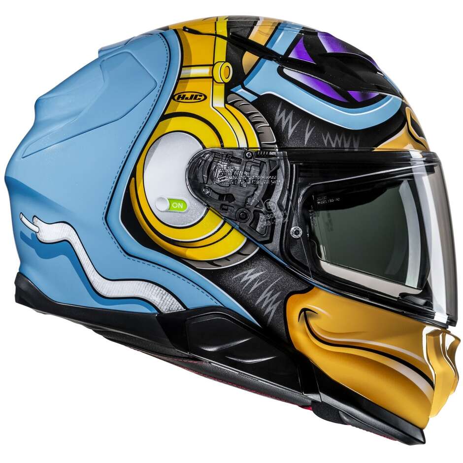 Hjc F71 MONKEY DJ MC23 Full Face Motorcycle Helmet