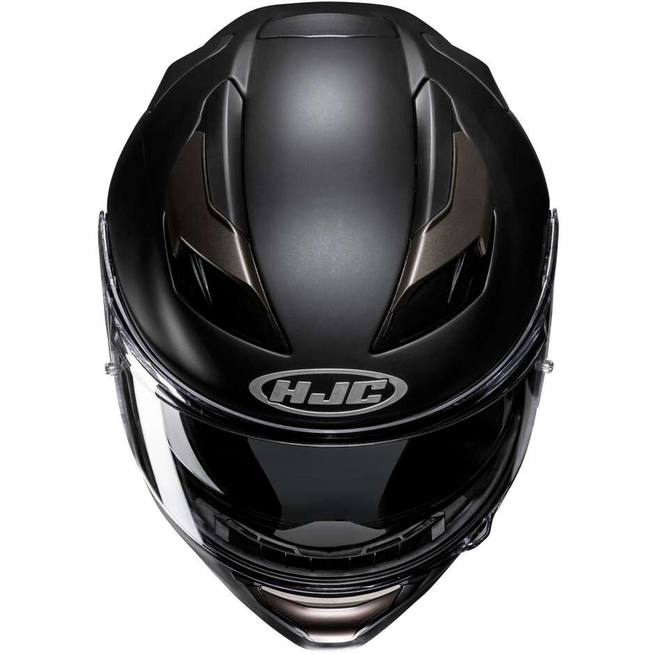 Hjc F71 Semi Matt Black Titanium Full Face Motorcycle Helmet