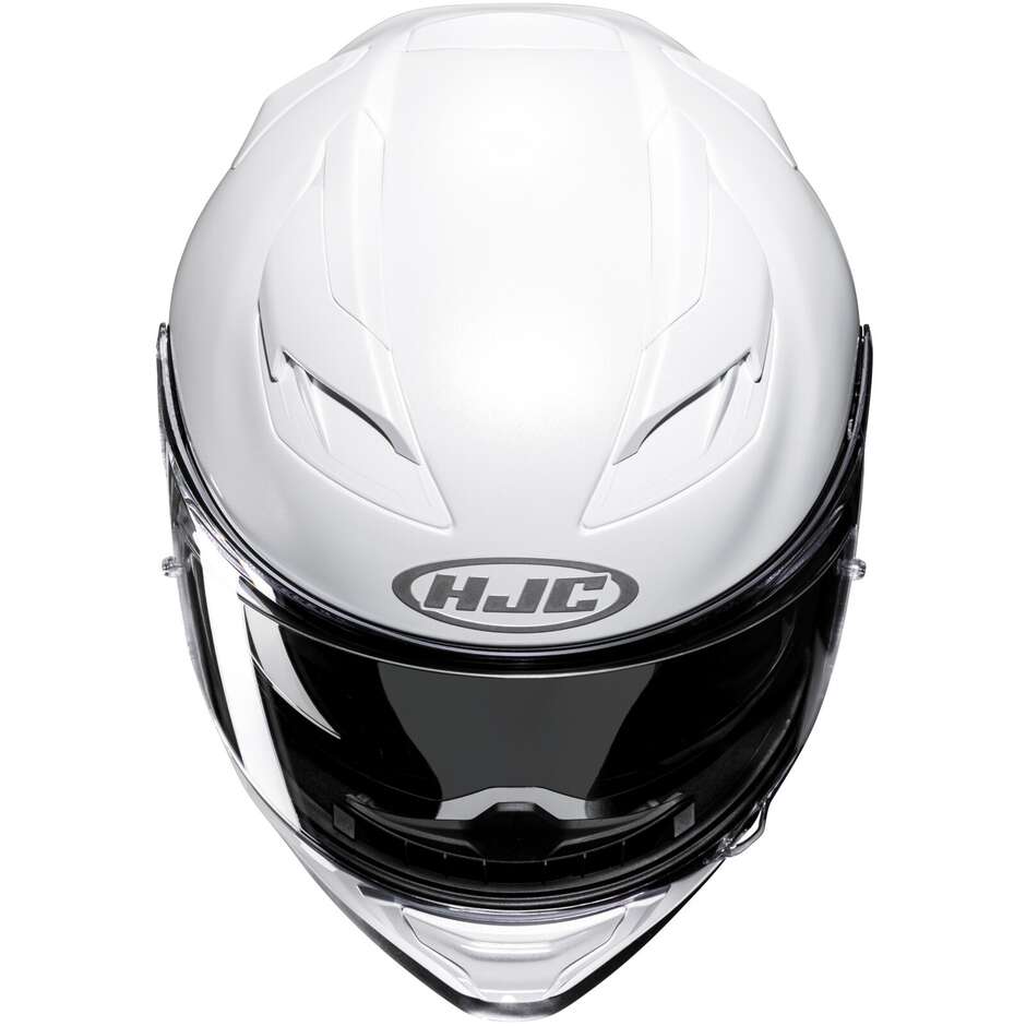 Hjc F71 Solid Full Face Motorcycle Helmet Pearl White