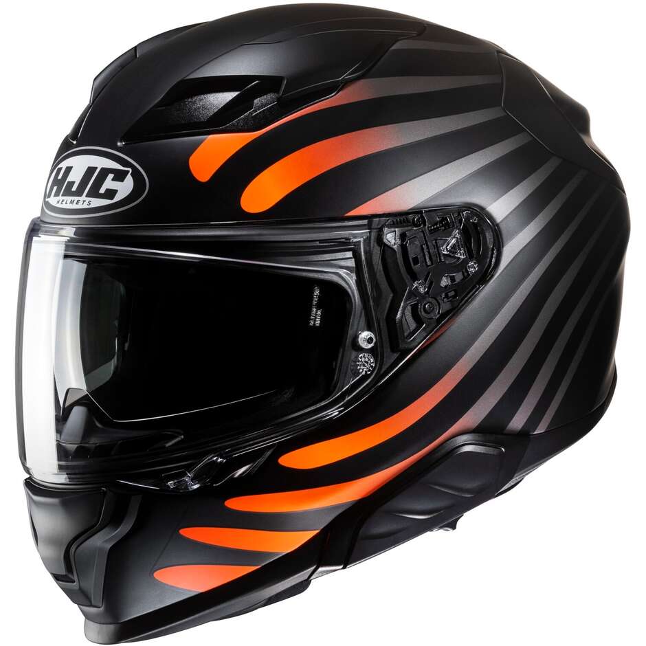 Hjc F71 ZEN MC7SF Full Face Motorcycle Helmet Matt Black Orange