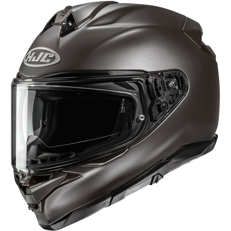 HJC F72 SOLID Semi-Matte Titanium Full Face Motorcycle Helmet