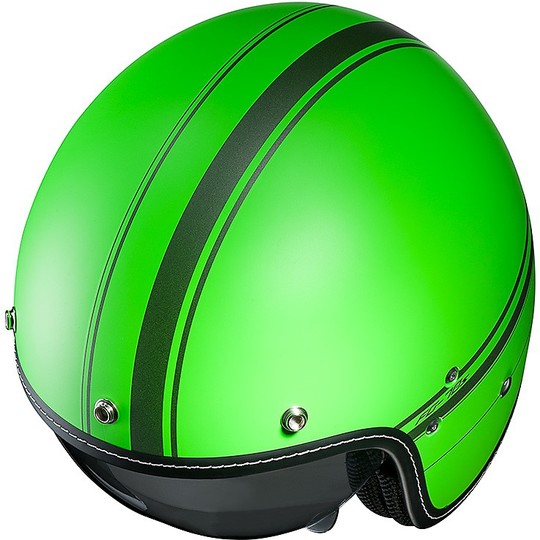 HJC FG-70s Motorcycle Helmet Vintage Landon MC4SF Green