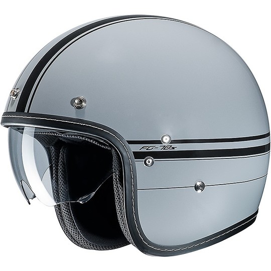 Casco Moto HJC V30 OSOR MC5 – Grigio, Taglia L – Casco Aperto In Policarbonato