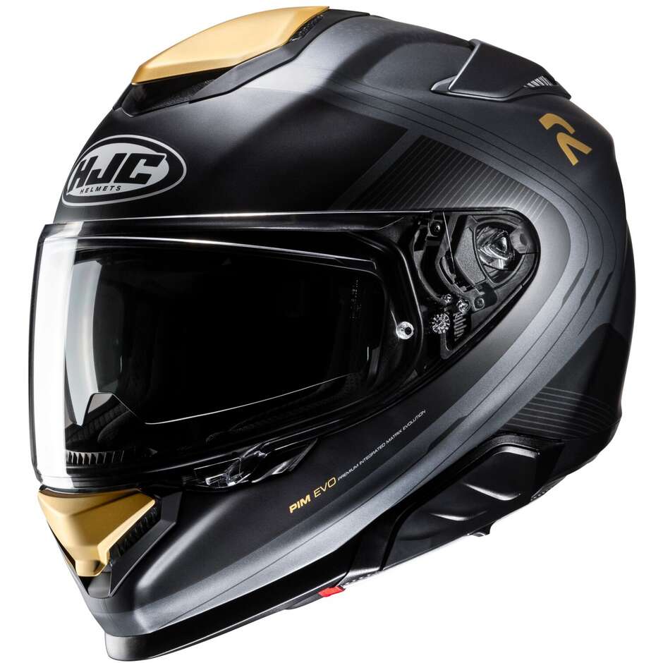 Hjc Full Face Motorcycle Helmet RPHA71 FREPE MC9SF Matt Black Gold