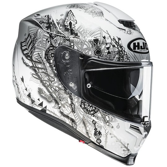 HJC Helm Moto Integral RPHA 70 Hanoke MC5 Schwarz Weiß