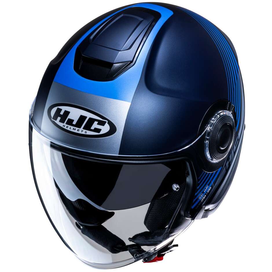 Hjc i40N DOVA MC2SF Jet Motorcycle Helmet Matt Black Blue