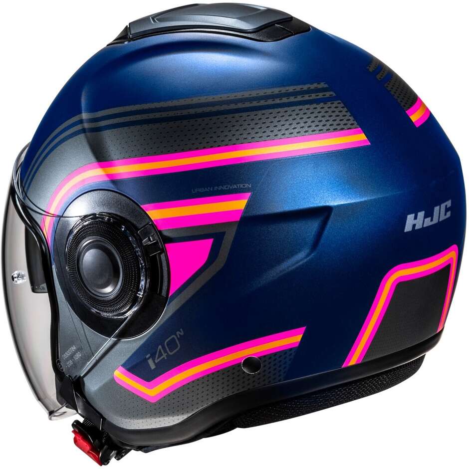 Hjc i40N LINIA MC28SF Jet Motorcycle Helmet
