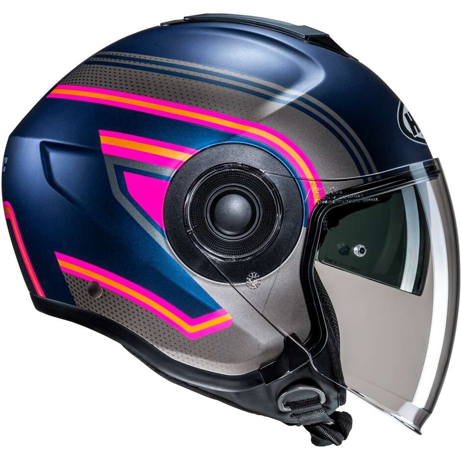 Hjc i40N LINIA MC28SF Jet Motorcycle Helmet