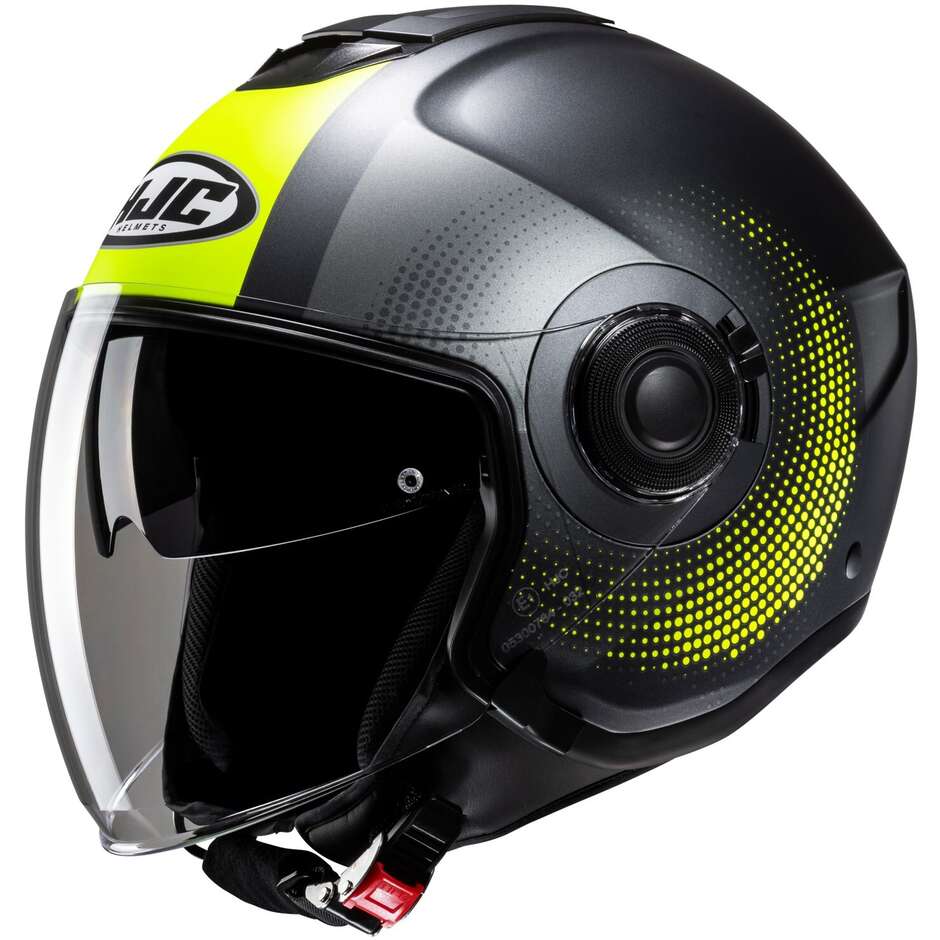 Hjc i40N PYLE MC3HSF Jet Motorcycle Helmet Matt Black Yellow