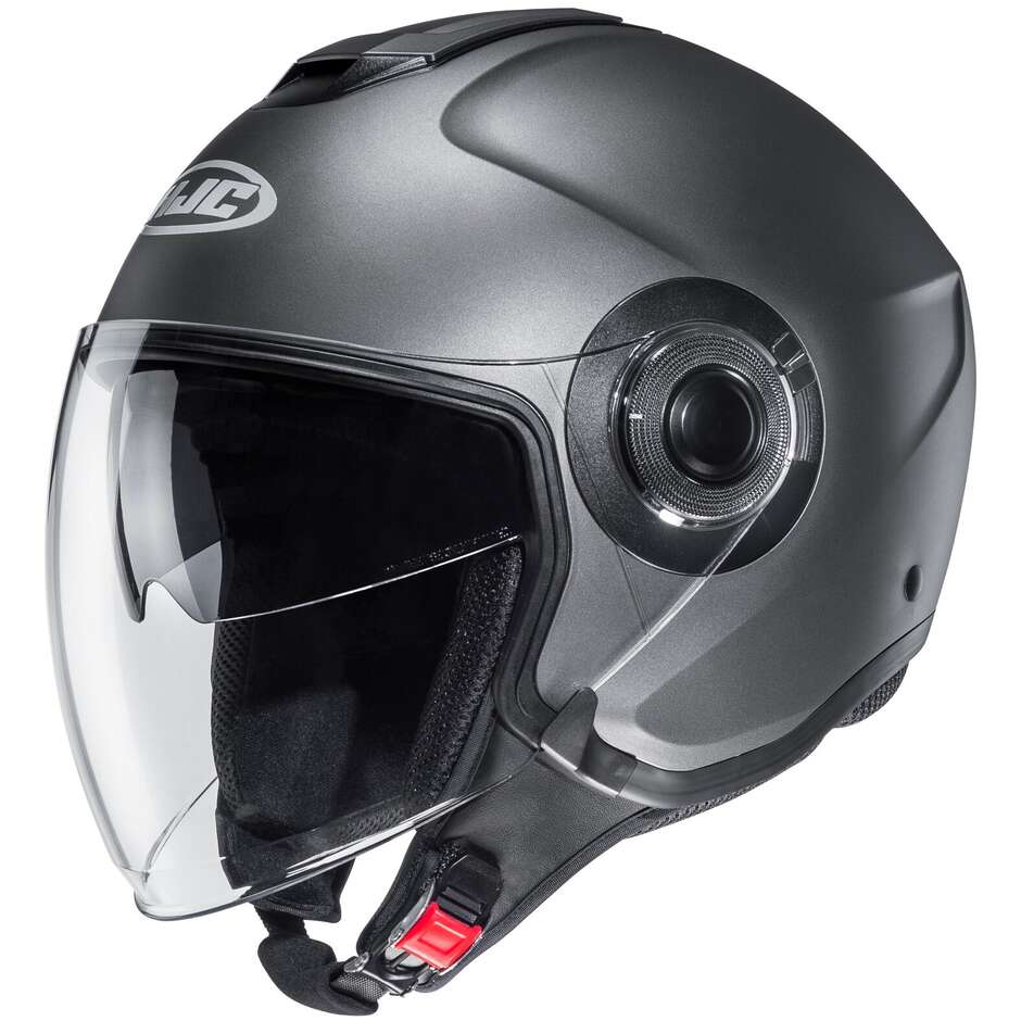 Hjc i40N Semi Titanium Matt Motorcycle Jet Helmet