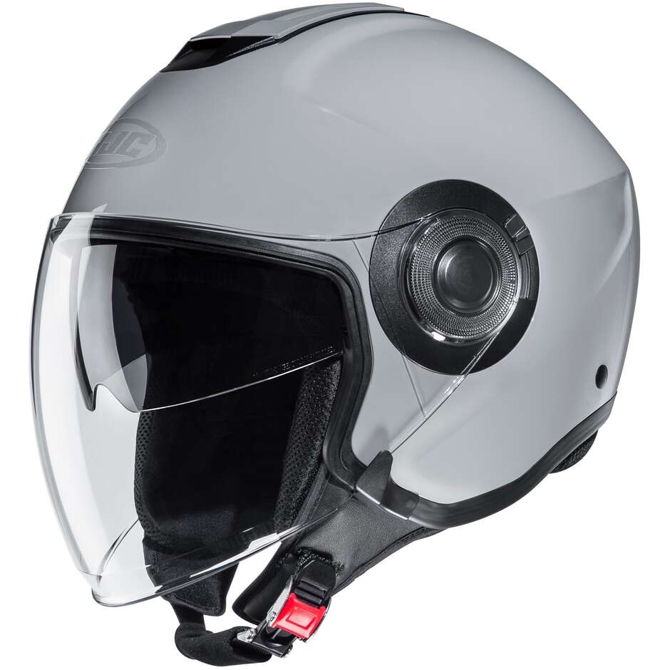 Hjc i40N Solid Nardo Gray Motorcycle Jet Helmet