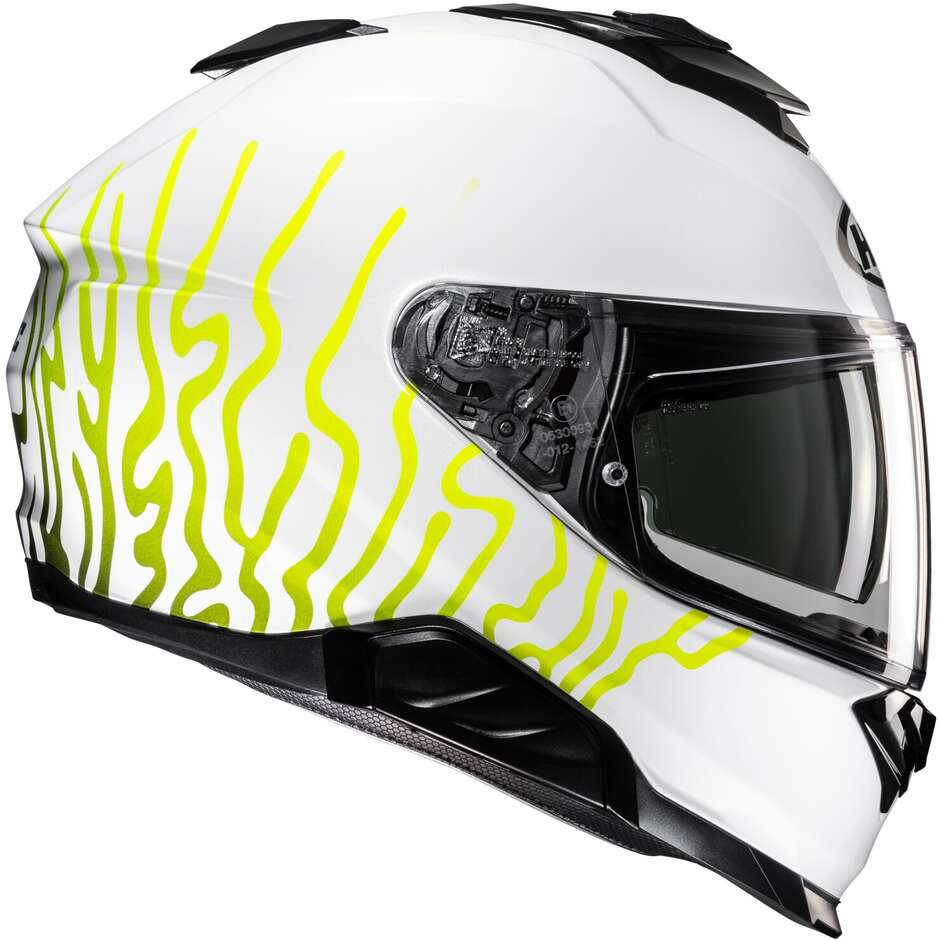 Hjc i71 CELOS MC3H Full Face Motorcycle Helmet White Yellow