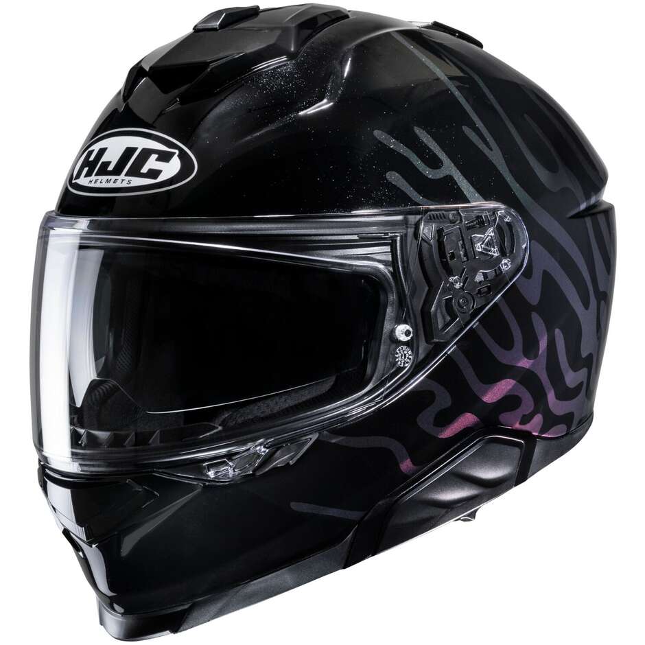 Hjc i71 CELOS MC5 Full Face Motorcycle Helmet Black White