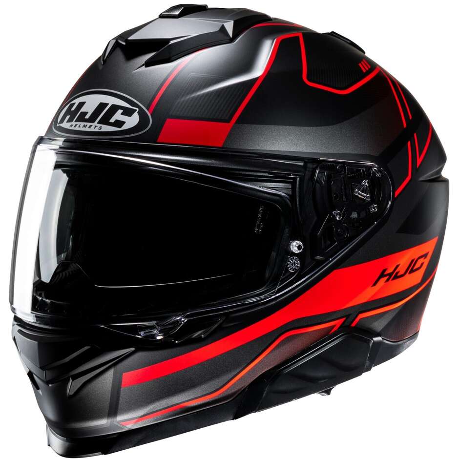 Hjc i71 IORIX MC1SF Full Face Motorcycle Helmet Matt Black Red