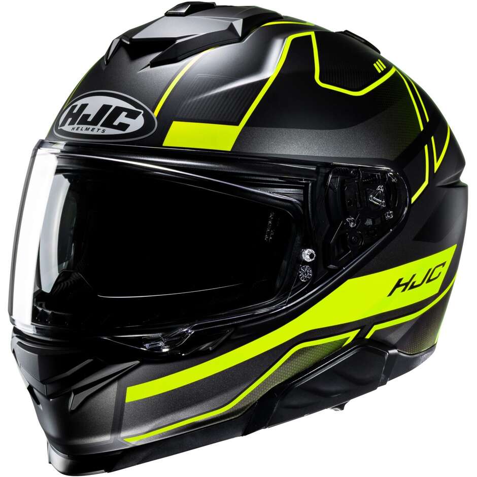 Hjc i71 IORIX MC3HSF Full Face Motorcycle Helmet Matt Black Yellow