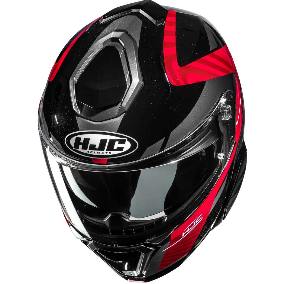 HJC i91 GAIA MC1 Modular Motorcycle Helmet P/J Red