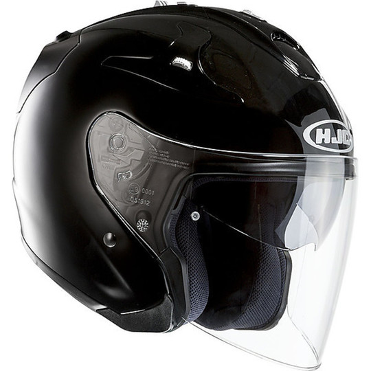 Hjc Motorcycle Helmet Jet Fiber Silver Black Shiny FG-JET 