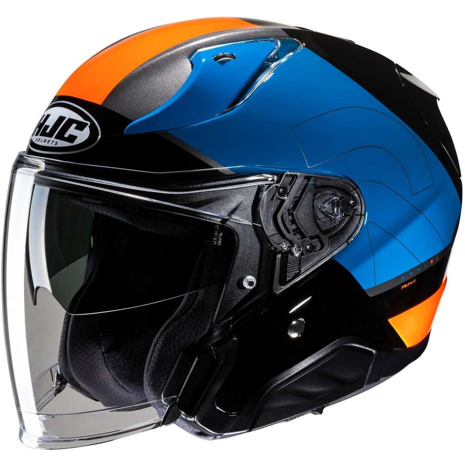 Hjc RPHA 31 CHELET MC27 Bero Blue Orange Motorcycle Jet Helmet