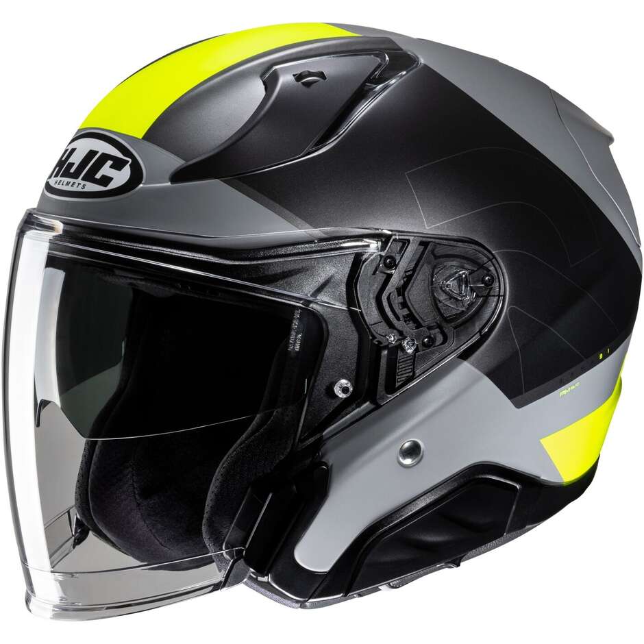 Hjc RPHA 31 CHELET MC3HSF Jet Motorcycle Helmet Matt Black Yellow
