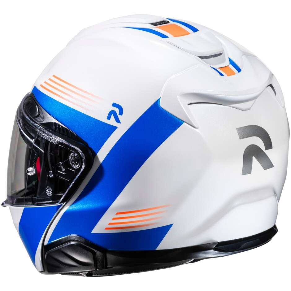 Hjc RPHA 91 ABBES MC27 White Blue Modular Motorcycle Helmet
