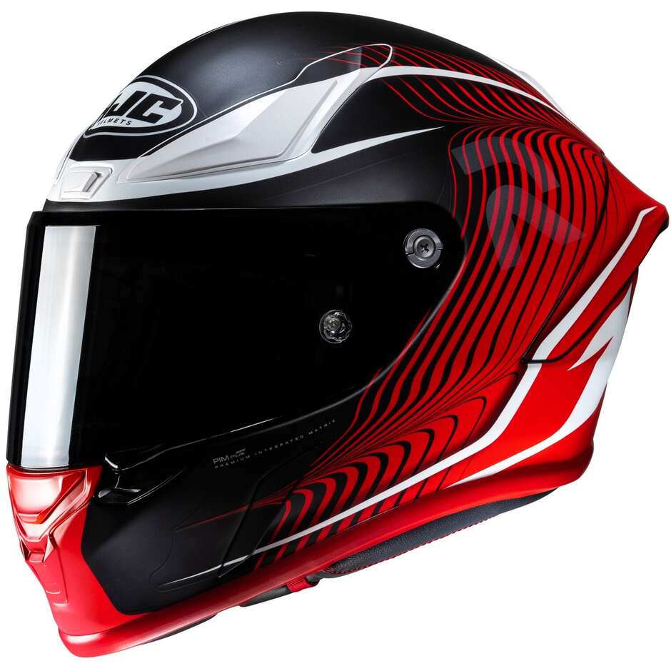 Hjc RPHA1 LOVIS MC1SF Full Face Motorcycle Helmet Matt Black Red