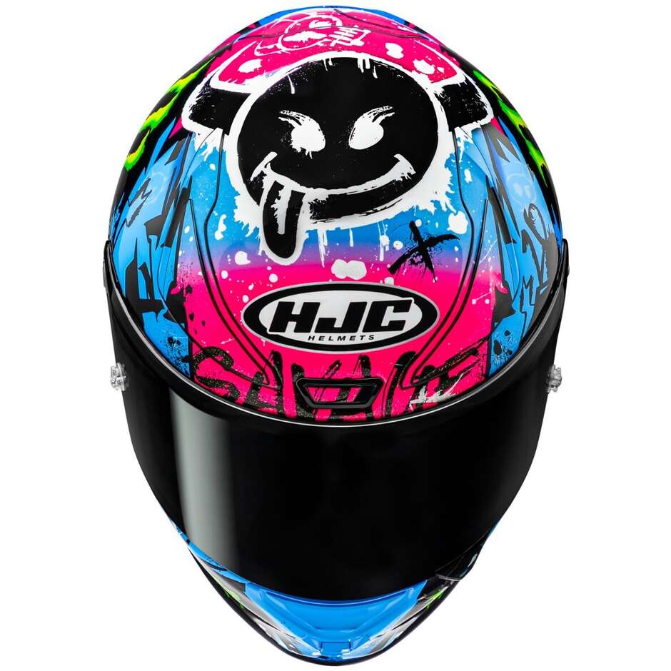 Hjc RPHA1 QUARTARARO LE MANS II MC28 Full Face Motorcycle Helmet