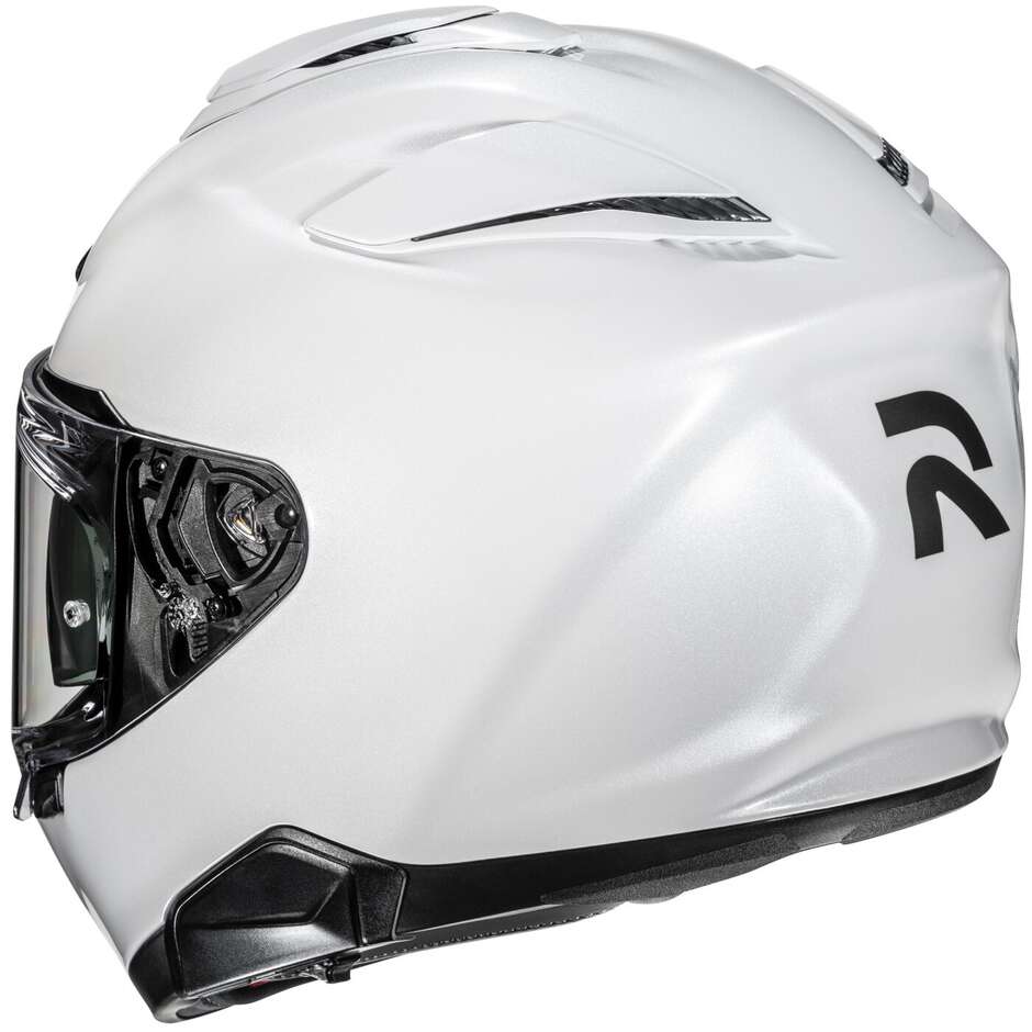 HJC RPHA72 SOLID Integralhelm für Motorradfahrer, Perlweiß
