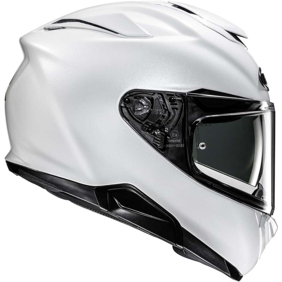 HJC RPHA72 SOLID Integralhelm für Motorradfahrer, Perlweiß