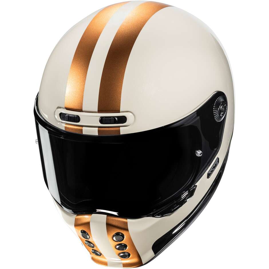 HJC V10 CORE MC9 Gold Full Face Motorcycle Helmet