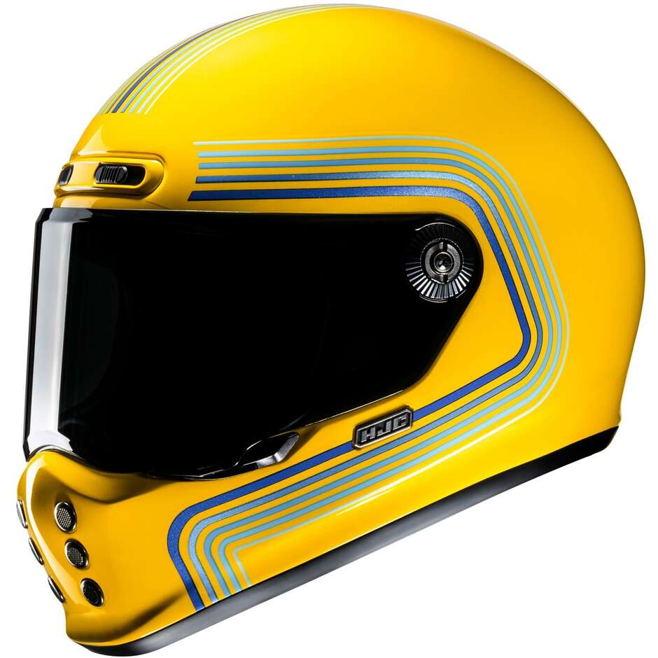 Hjc V10 FONI MC3 Full Face Motorcycle Helmet Yellow