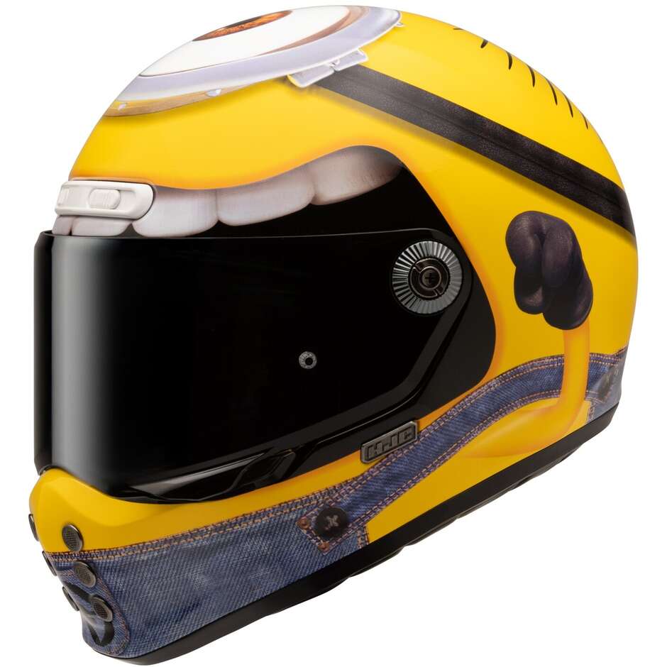 HJC V10 Stuart Minions MC3 Integralhelm für Motorradfahrer