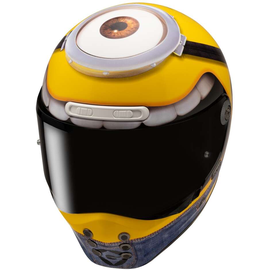 HJC V10 Stuart Minions MC3 Integralhelm für Motorradfahrer