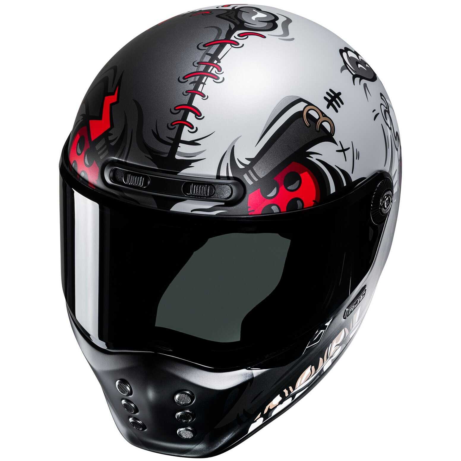Hjc V10 VATT MC1SF Full Face Motorcycle Helmet Matt Grey For Sale
