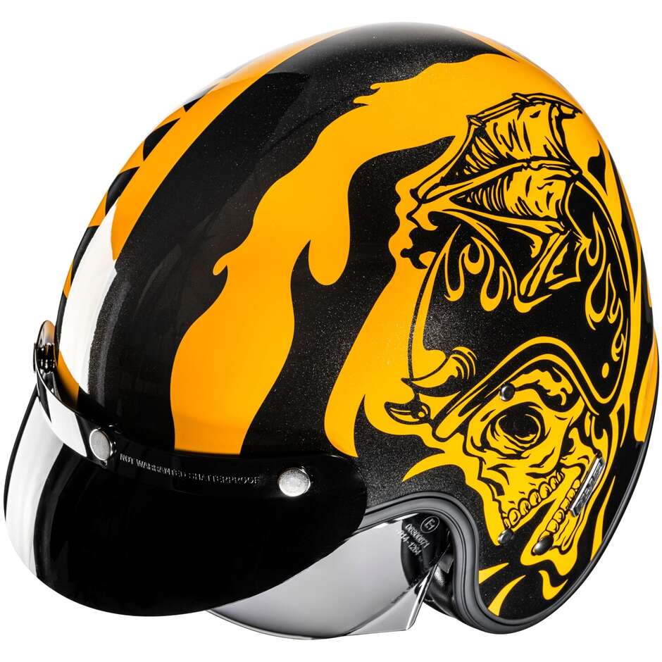 Hjc V31 FLAME MC3 Custom Jet Motorcycle Helmet