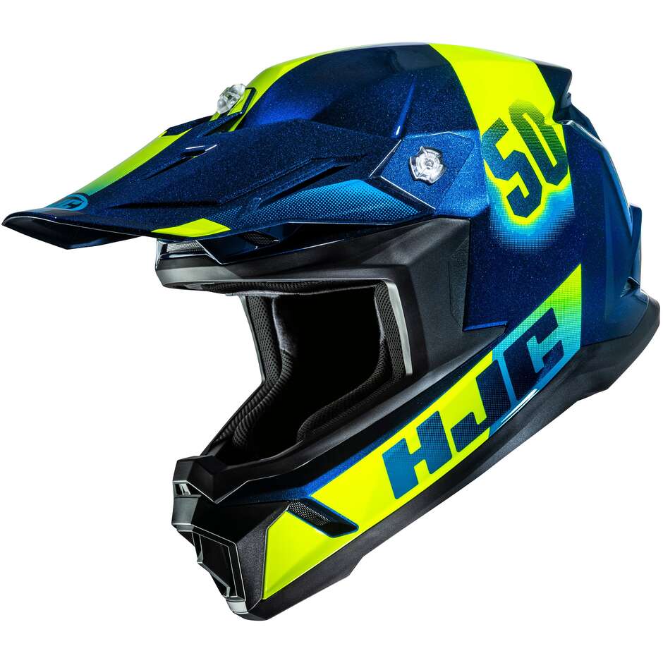 HJC Y50 Dash MC2 Kinder-Motocrosshelm, Blau