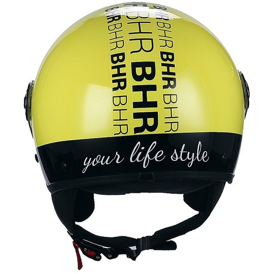 Honda Motorcycle Helmet BHR 801 Style Yellow Bomber