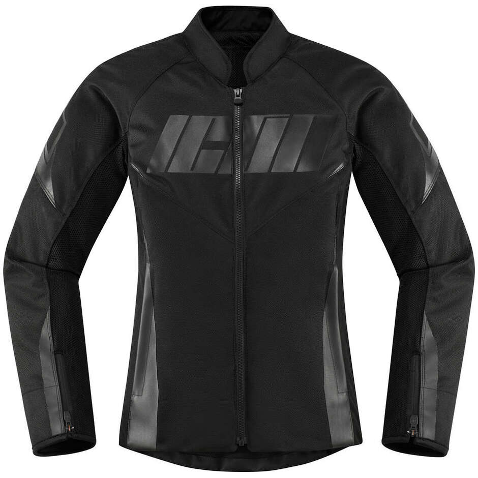 HOOLIGAN Women's Motorcycle Jacket Black