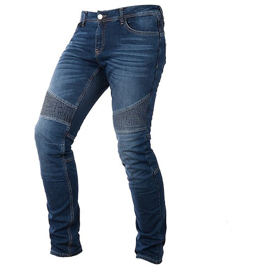Hosen Moto Jeans Overlap Imola Smalt