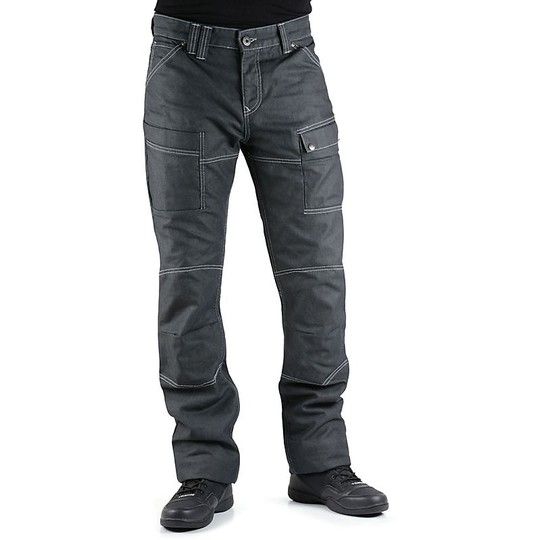 Hosen Moto Jeans Overlap in Sturgis Asphalt