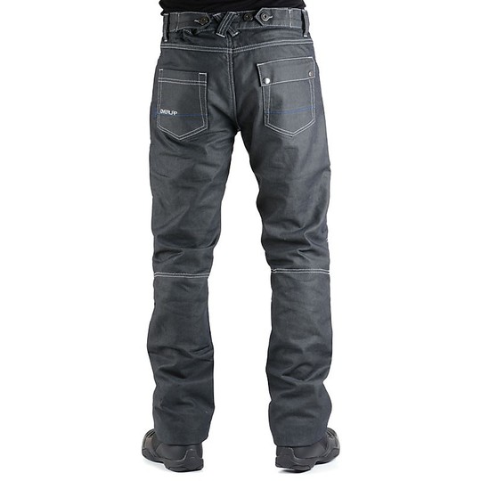 Hosen Moto Jeans Overlap in Sturgis Asphalt