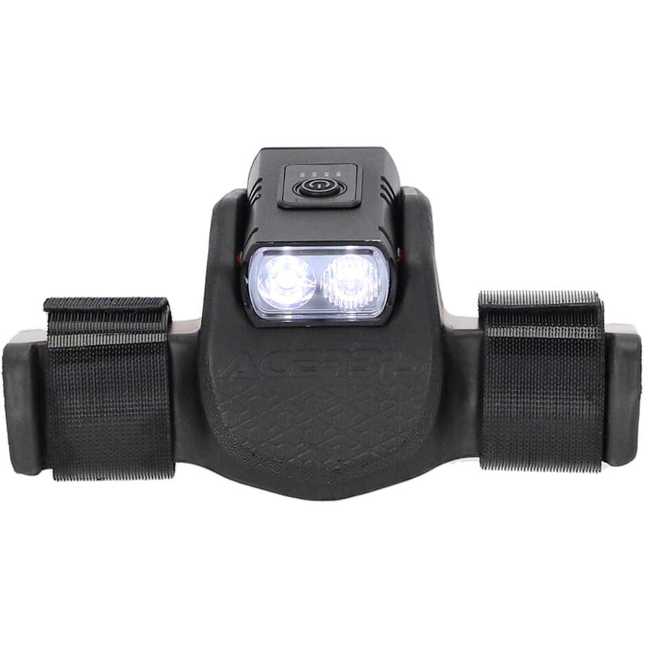 Housse de guidon VTT Acerbis TURBOLIGHT avec phare noir