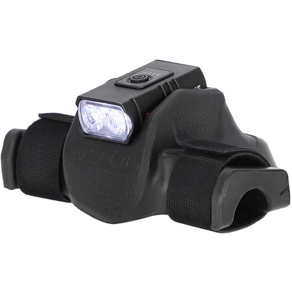 Housse de guidon VTT Acerbis TURBOLIGHT avec phare noir