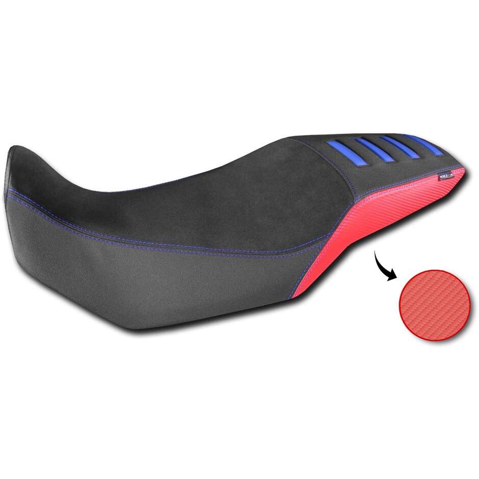 Housse de selle Isotta HONDA Transalp XL 750 à partir de 2023 Noir Rouge Bleu