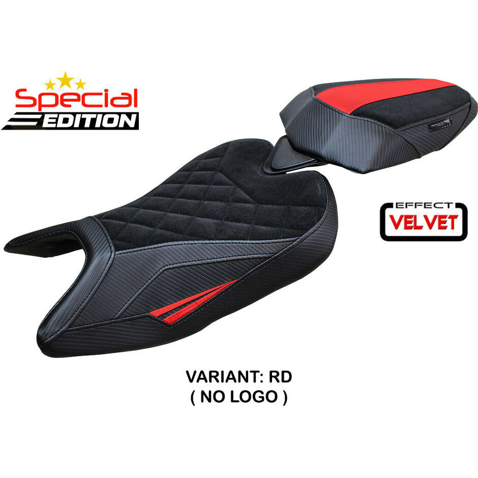 Housse de selle TPZ Italia spécifique pour Aprilia RS 457 (modèles 2023-2025), édition spéciale Bezz Velvet