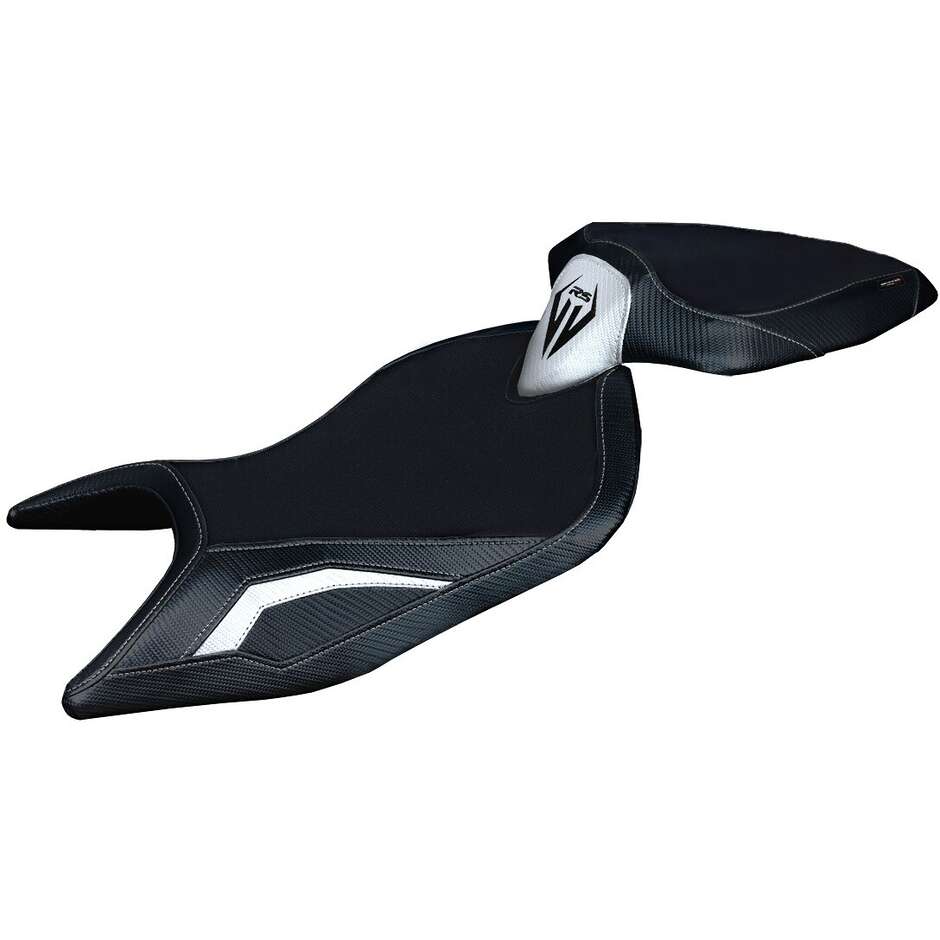 Housse de selle TPZ Italia spécifique pour Aprilia RS 660 (modèles 2021-2025) avec système de confort Naxos