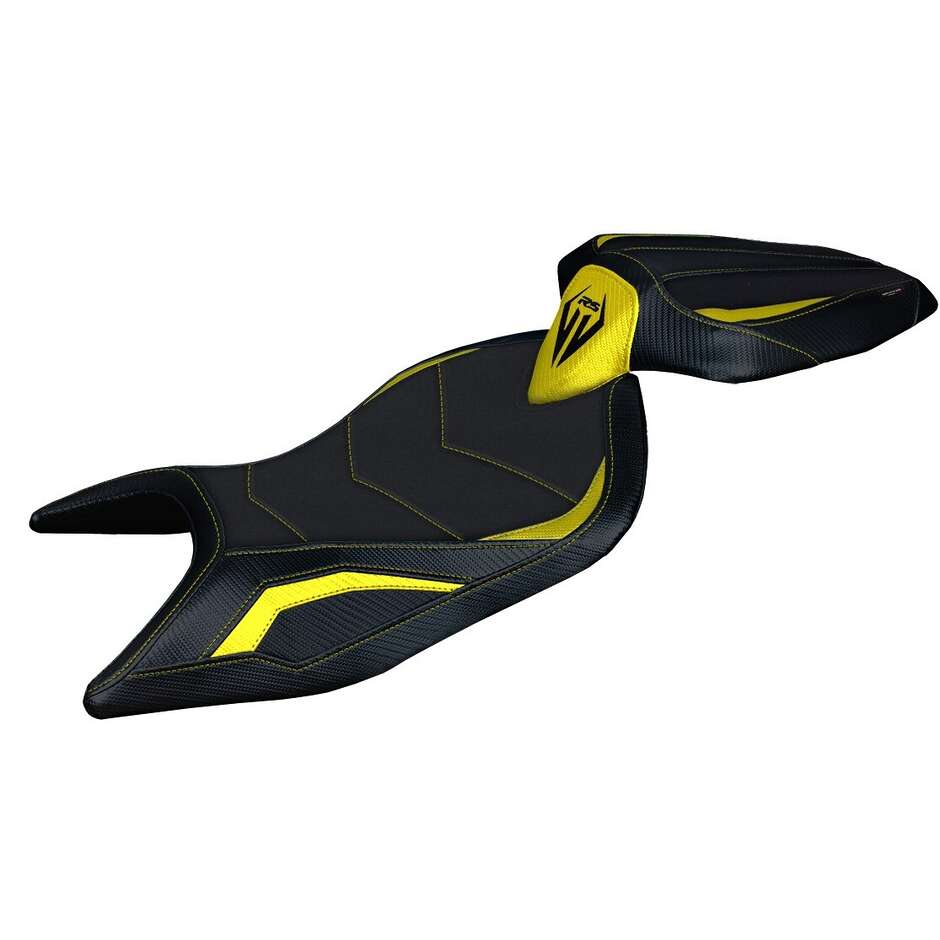 Housse de selle TPZ Italia spécifique pour Aprilia RS 660 (modèles 2021-2025) Naxos Ultragrip